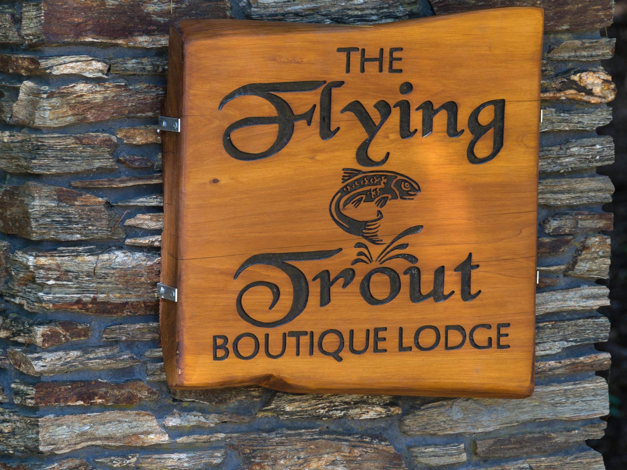 The Flying Trout Boutique Lodge Lago Lago Taupo Esterno foto